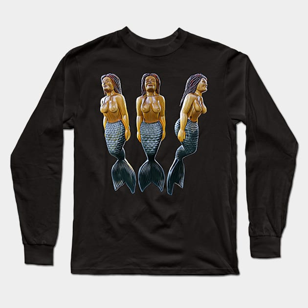 Color Mermaids Long Sleeve T-Shirt by Timber Cove